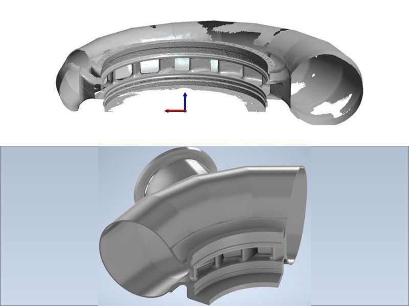 3D Scanning Spiral casing