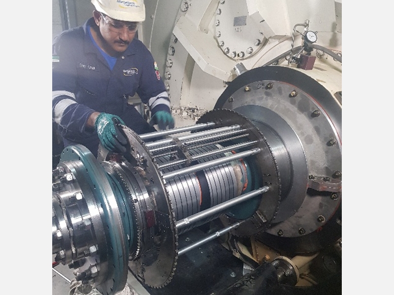 Orbital machining of Generator slip ring