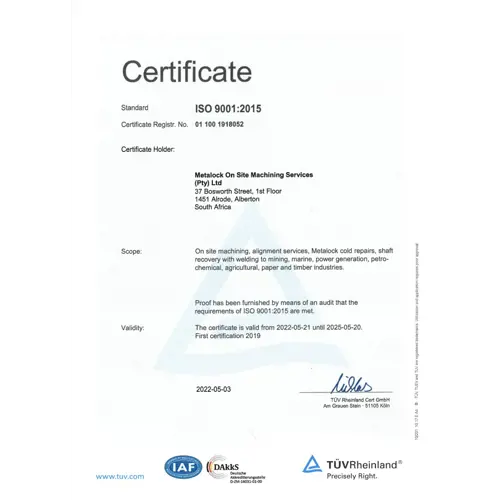 OSM Certificate