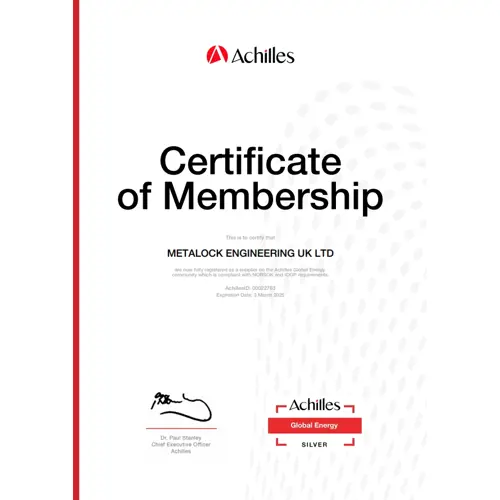Archilles Global Energy Certificate