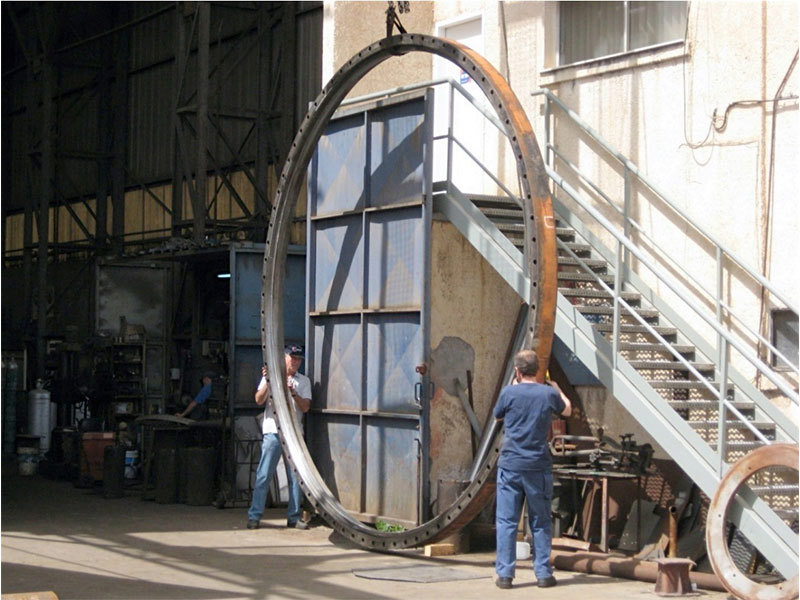 Repair to a 4,500mm diameter slewing ring